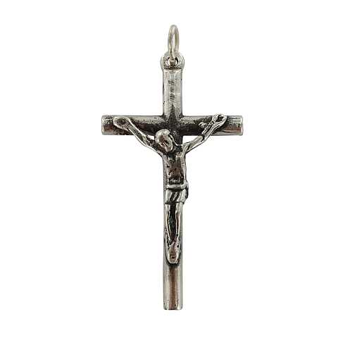 Croce con Cristo riportato in argento 925 - 3,8 cm