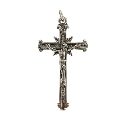 Croce con Cristo riportato in argento 925 - 4,8 cm