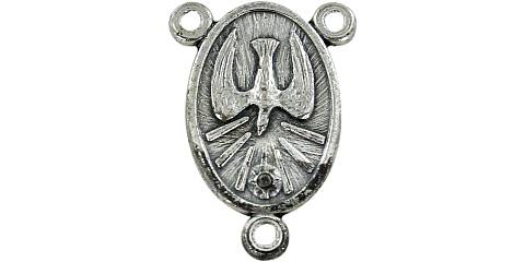 Crociera Spirito Santo ovale in metallo per rosario fai da te