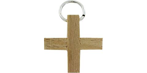 Croce in legno color grezzi - 2,5 cm