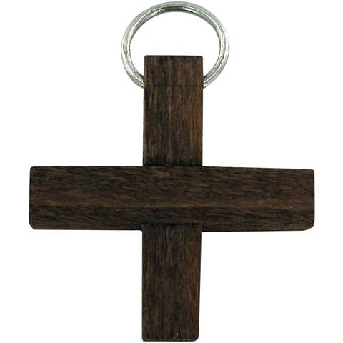 Croce in legno color palissandro - 2,5 cm