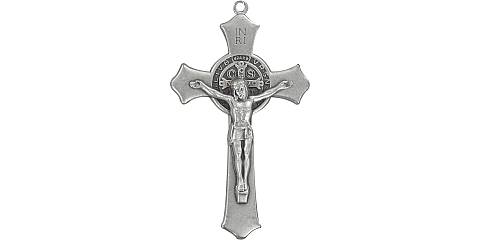 Croce San Benedetto in metallo ossidato - 7,5 cm