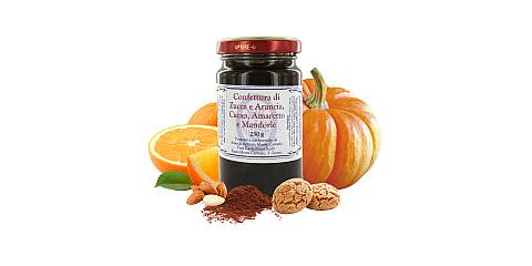 Confettura di zucca, arance, cacao, amaretti e mandorle del convento dei Frati Carmelitani Scalzi - Vasetto 230 gr