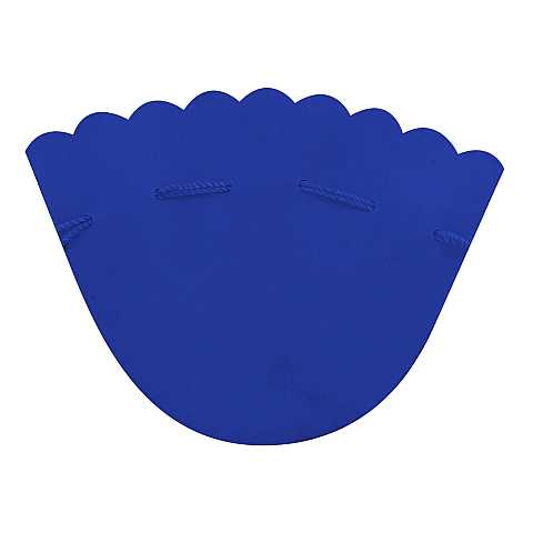 Portarosario in panno vellutato di colore blu - 12 cm