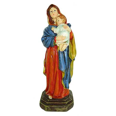 Statua della Madonna Ferruzzi da 12 cm in confezione regalo con segnalibro in IT/EN/ES/FR