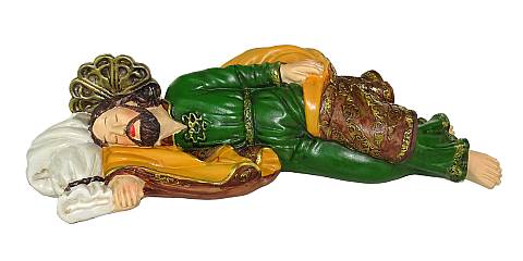 Statua di San Giuseppe dormiente in resina dipinta a mano da 40 cm	