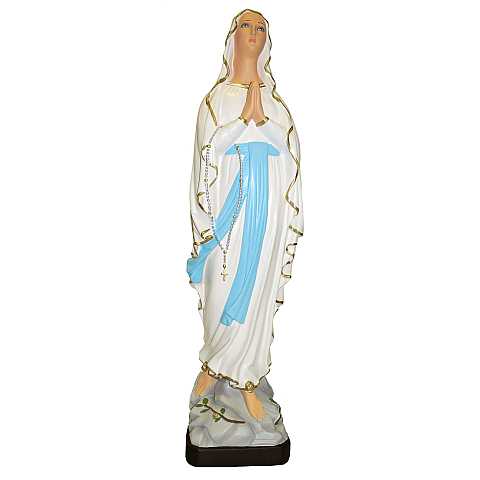 Statua da esterno della Madonna di Lourdes in materiale infrangibile dipinta a mano da circa 130 cm