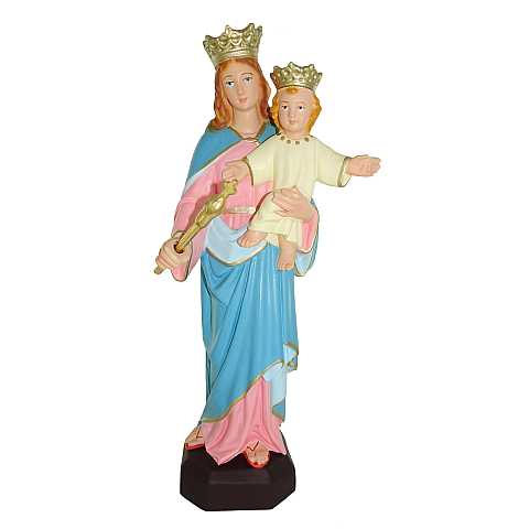 Statua da esterno della Madonna Ausiliatrice in materiale infrangibile, dipinta a mano, da 30 cm 