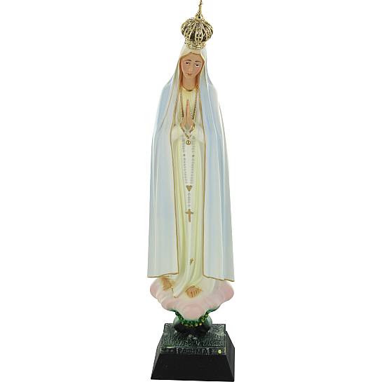 Statua Madonna di Fatima dipinta a mano (circa 27 cm)