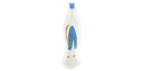 Bottiglia per Acquasanta a Forma di Statuetta della Vergine Maria di Lourdes, Statuetta Bottiglietta per Acqua Santa, Acqua Benedetta Non Inclusa, Plastica, H 20 Cm