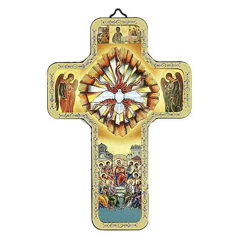 Regalo Cresima: Croce icona dello Spirito Santo - 12 x 18 cm