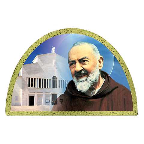  Stampa ad arco di San Pio di Pietrelcina - cm 18 x 12