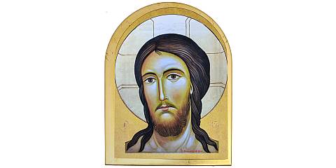Quadro Volto di Gesù a forma d'arco - 24,7 x 32,5 cm
