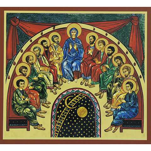 Quadro icona Discesa dello Spirito Santo - 12 x 11 cm