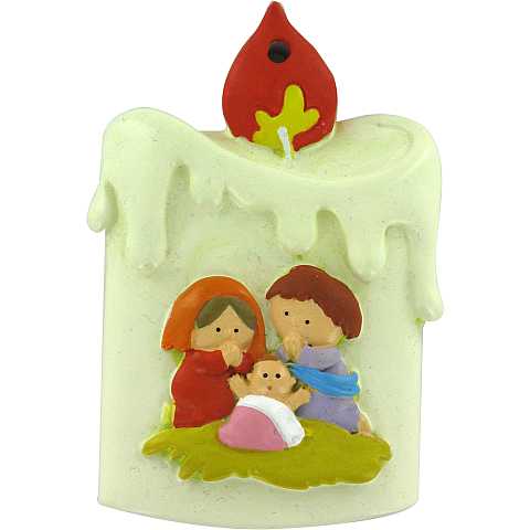 STOCK : Natività a forma di candela da 8 cm - linea bambini
