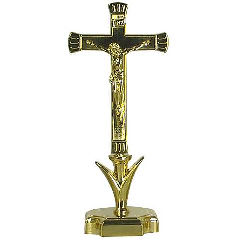 Croce su candeliere - 28 cm