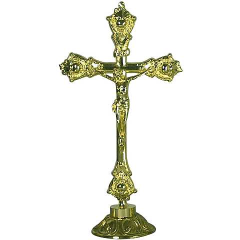 Croce su candeliere - 35 cm