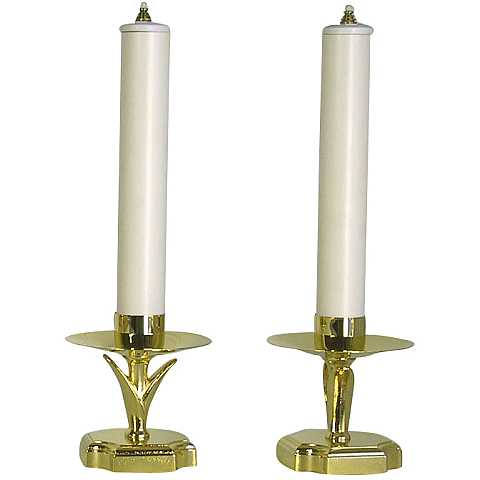 coppia candelieri 572 con finte candele