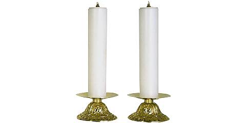 coppia candelieri 672 con finte candele