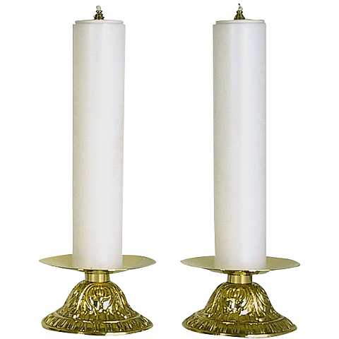 coppia candelieri 672 con finte candele