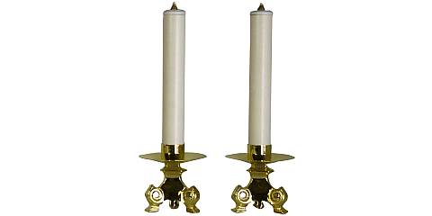 coppia candelieri 781 con finte candele