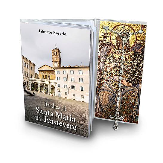 Libretto con rosario Basilica di Santa Maria in Trastevere - italiano