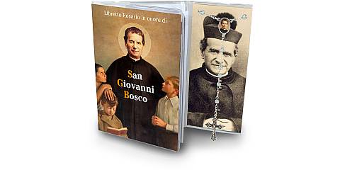 Libretto con Rosario San Giovanni Bosco - italiano