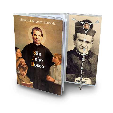 Libretto con rosario San Giovanni Bosco - portoghese