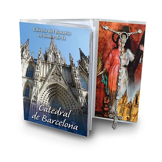 Libretto con Rosario Cattedrale di Barcellona - spagnolo