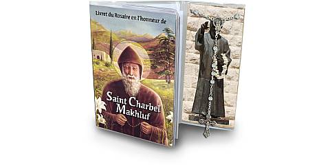 Libretto con rosario San Charbel - francese