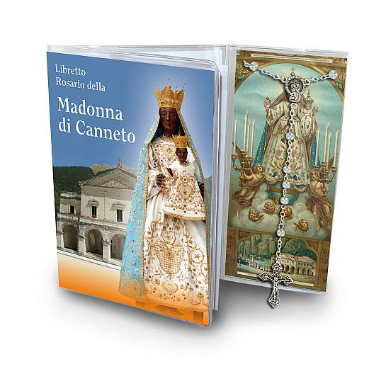 Libretto con rosario Santuario Mariano di Maria Santissima di Canneto - italiano
