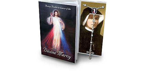 Libretto con rosario Divina Misericordia - inglese