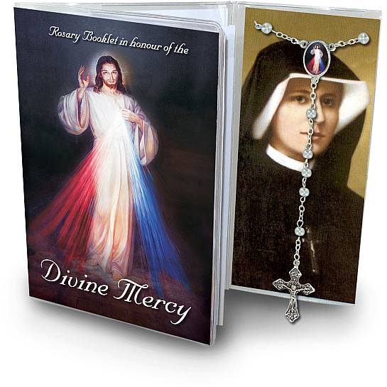 Libretto con rosario Divina Misericordia - inglese