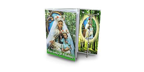 Libretto con rosario Madonna di Frechou - inglese