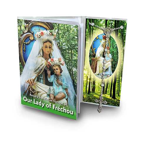 Libretto con rosario Madonna di Frechou - inglese