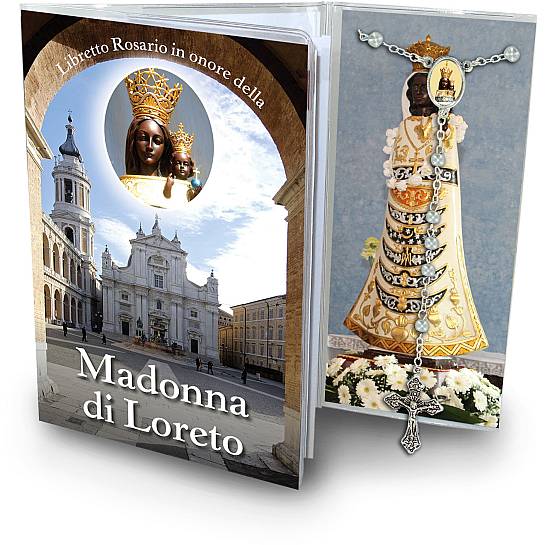 Libretto con Rosario Madonna di Loreto - italiano	