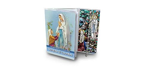 Libretto con rosario Madonna di Lourdes - italiano