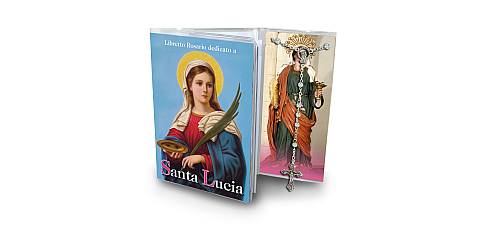 Libretto con rosario Santa Lucia - italiano