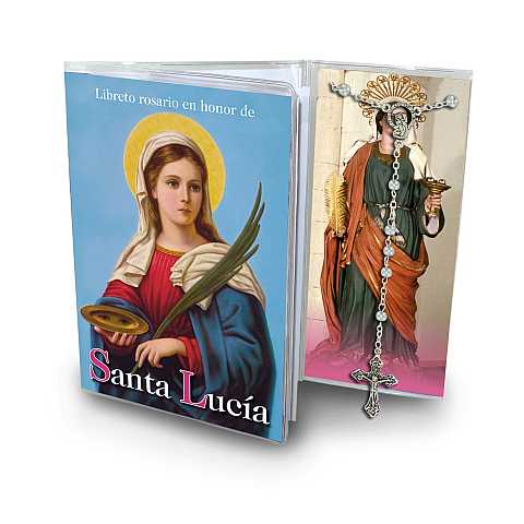 Libretto con rosario Santa Lucia - spagnolo