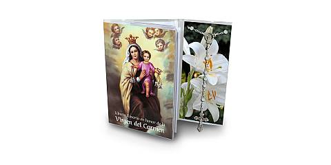 Libretto con rosario Madonna del Carmelo (nuova versione) - spagnolo