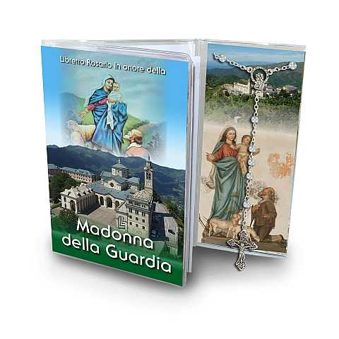 Libretto con rosario Madonna della Guardia (GenovA - italiano