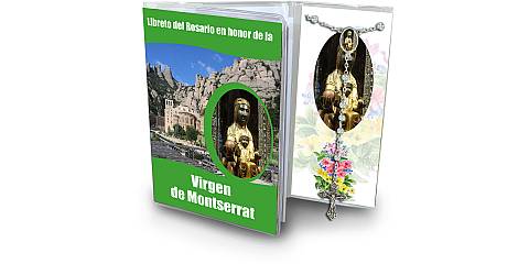Libretto con Rosario Madonna di Montserrat - spagnolo