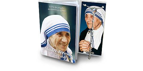 Libretto con Rosario Madre Teresa di Calcutta - portoghese