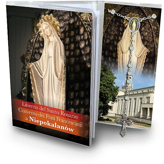 Libretto con rosario Madonna del Convento di NiepoKalanow - italiano