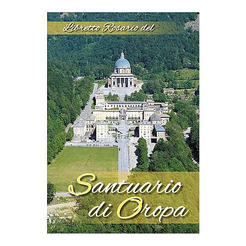 Libretto con rosario Santuario di Oropa - italiano