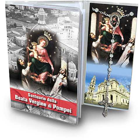 Libretto con rosario Santuario Madonna di Pompei - Italiano