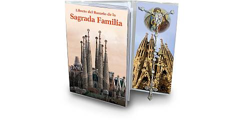 Libretto con rosario Basilica della Sagrada Familia - spagnolo
