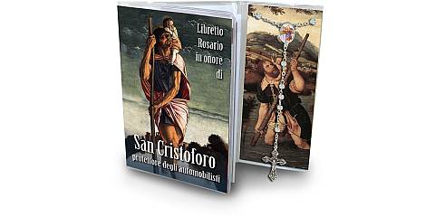 Libretto con Rosario San Cristoforo - italiano