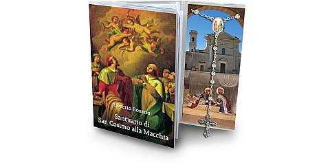 Libretto con rosario Santuario di San Cosimo alla Macchia  Ad OriA - Italiano