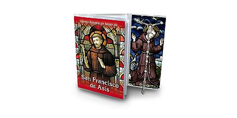 Libretto con rosario San Francesco d'Assisi (versione 1) - spagnolo